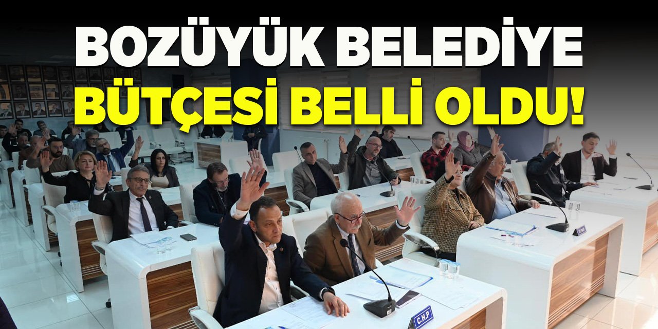 Bozüyük Belediye Bütçesi Belli Oldu!