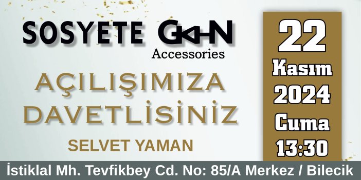 SOSYETE GKHN AÇILIYOR