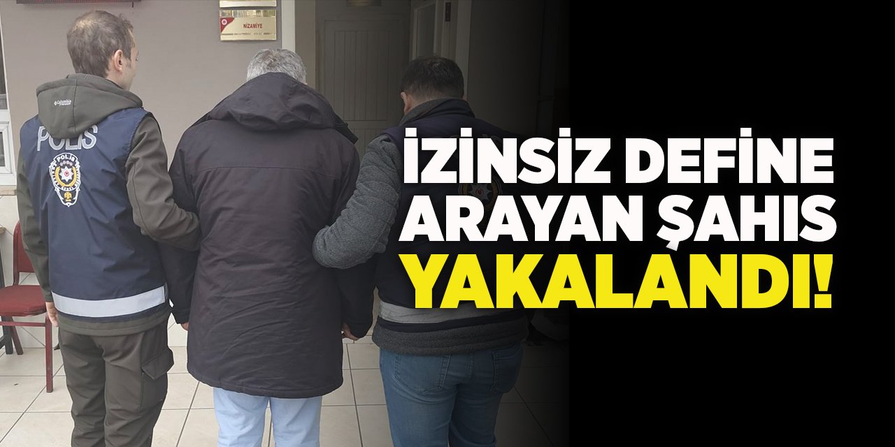 İzinsiz Define Arayan Şahıs Yakalandı