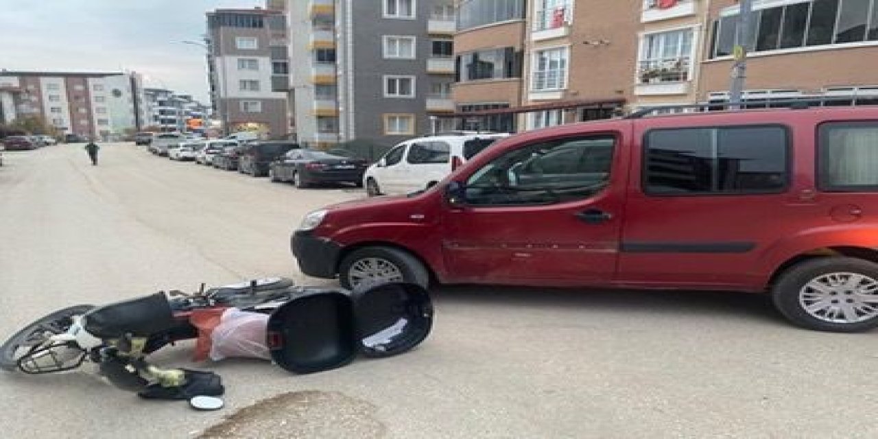 Hafifi Ticari Araç İle Motosikletin Çarpışması Sonucu 1 Kişi Yaralandı