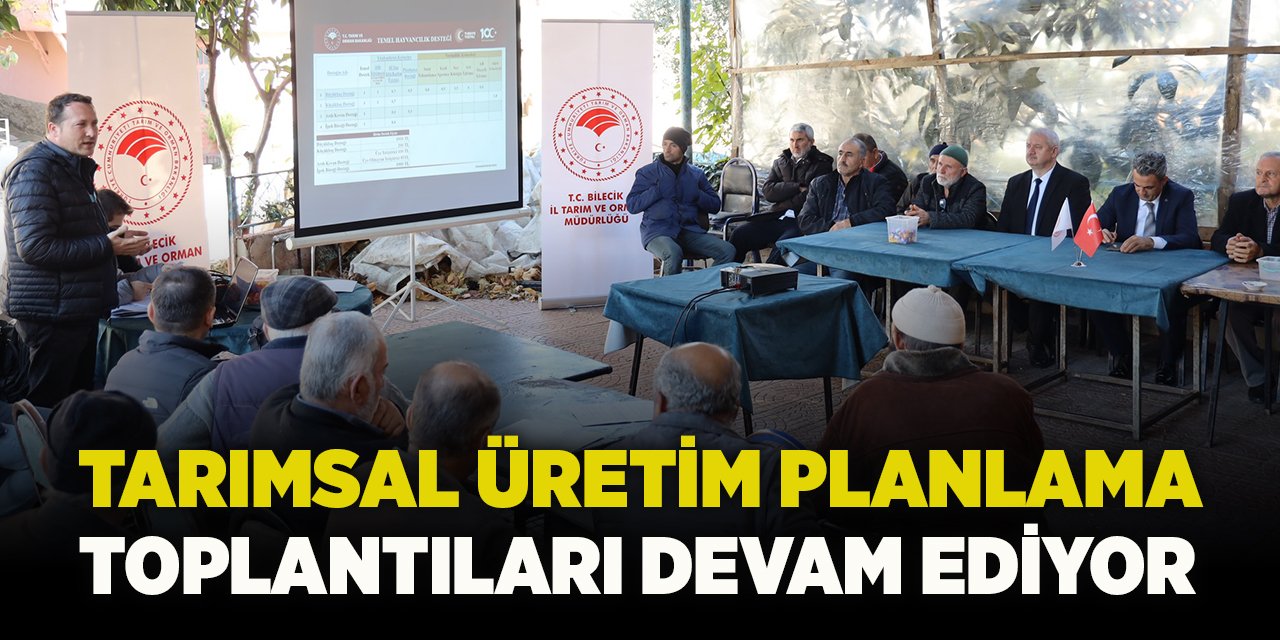 Tarımsal Üretim Planlama Toplantıları Devam Ediyor