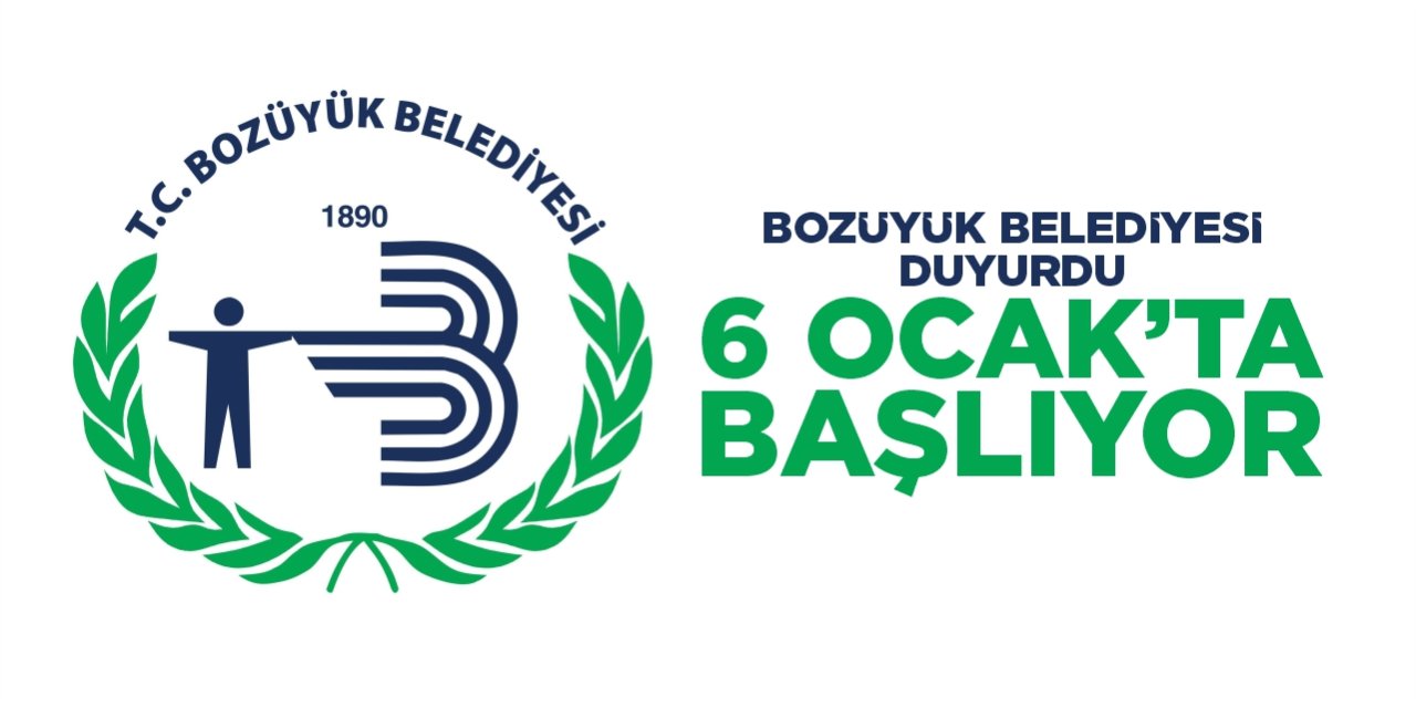 Bozüyük Belediyesi duyurdu! 6 Ocak'ta başlıyor