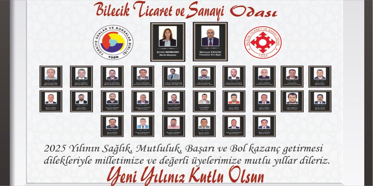 BİLECİK TSO YENİ YIL KUTLAMA İLANI