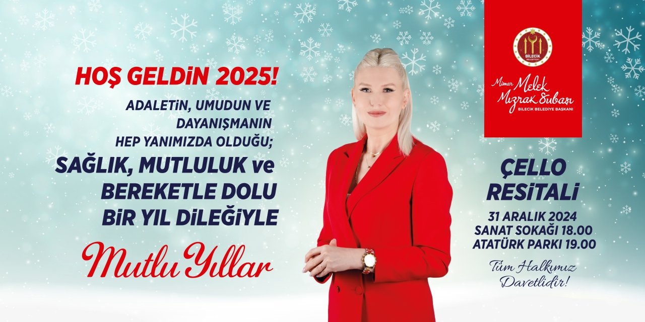 BİLECİK BELEDİYESİ YENİ YIL KUTLAMA İLANI