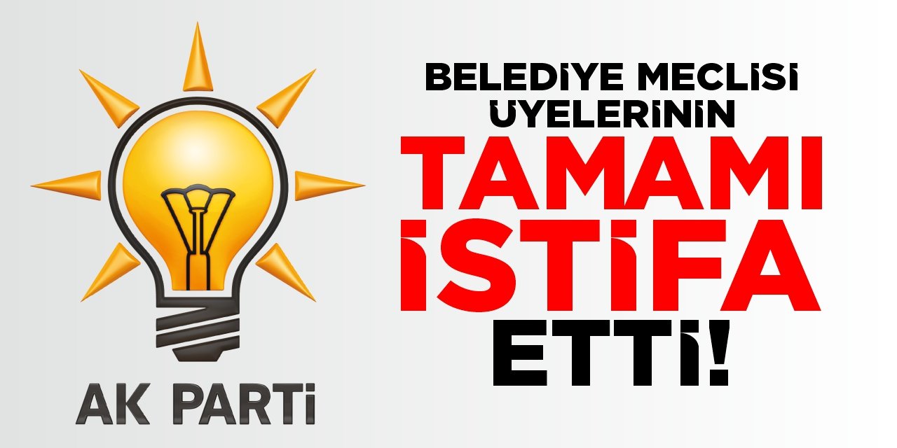 BELEDİYE MECLİSİ ÜYELERİNİN TAMAMI İSTİFA ETTİ!