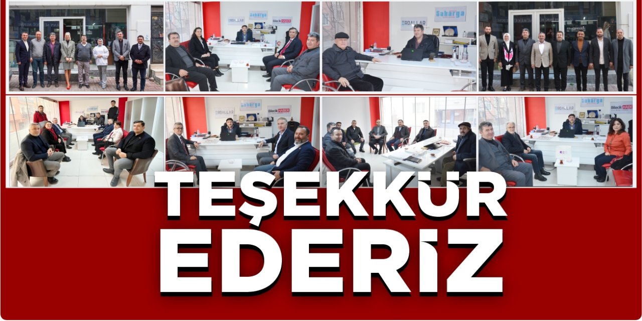 Teşekkür ederiz