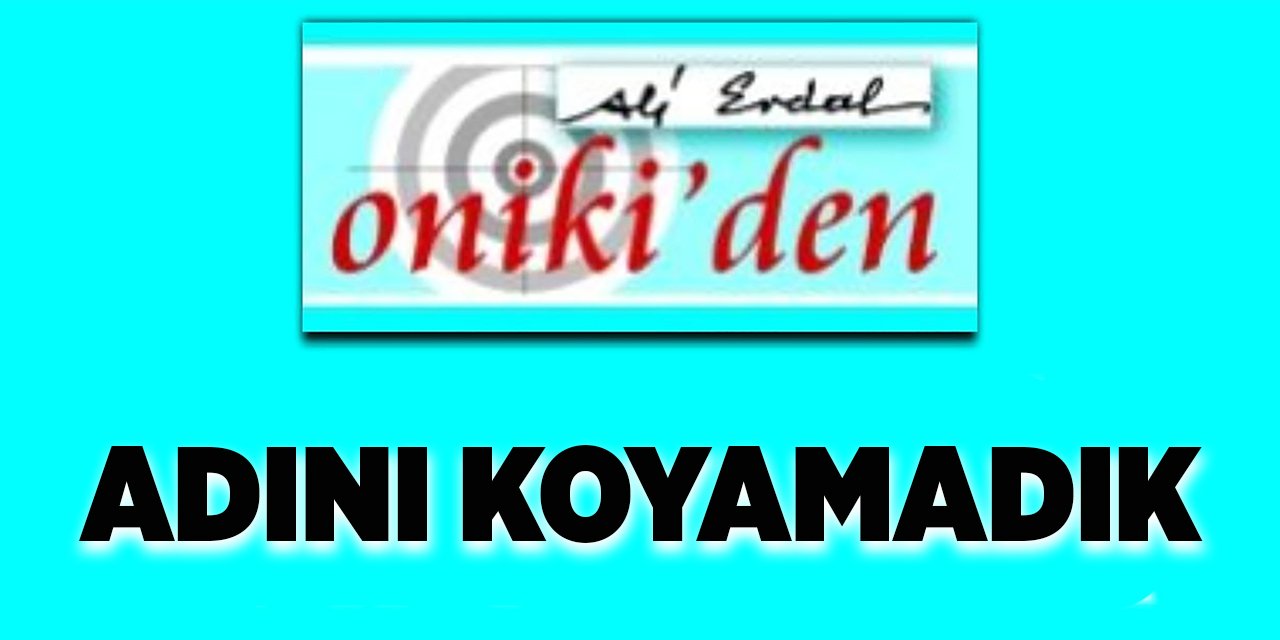 Adını koyamadık