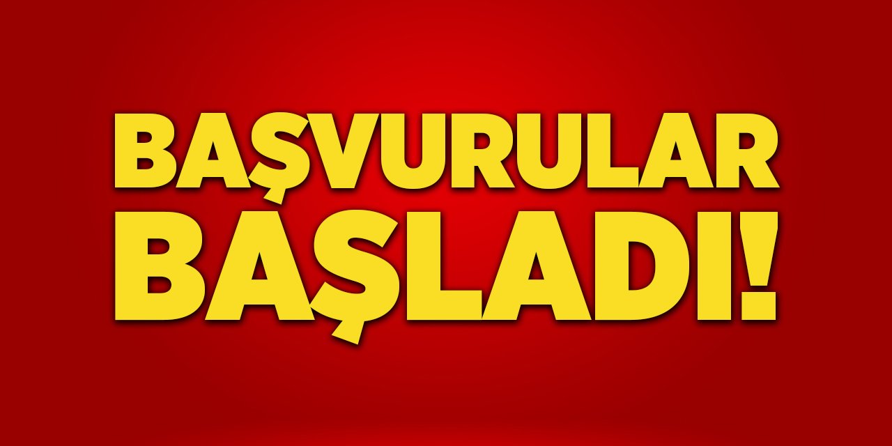 Başvurular Başladı!