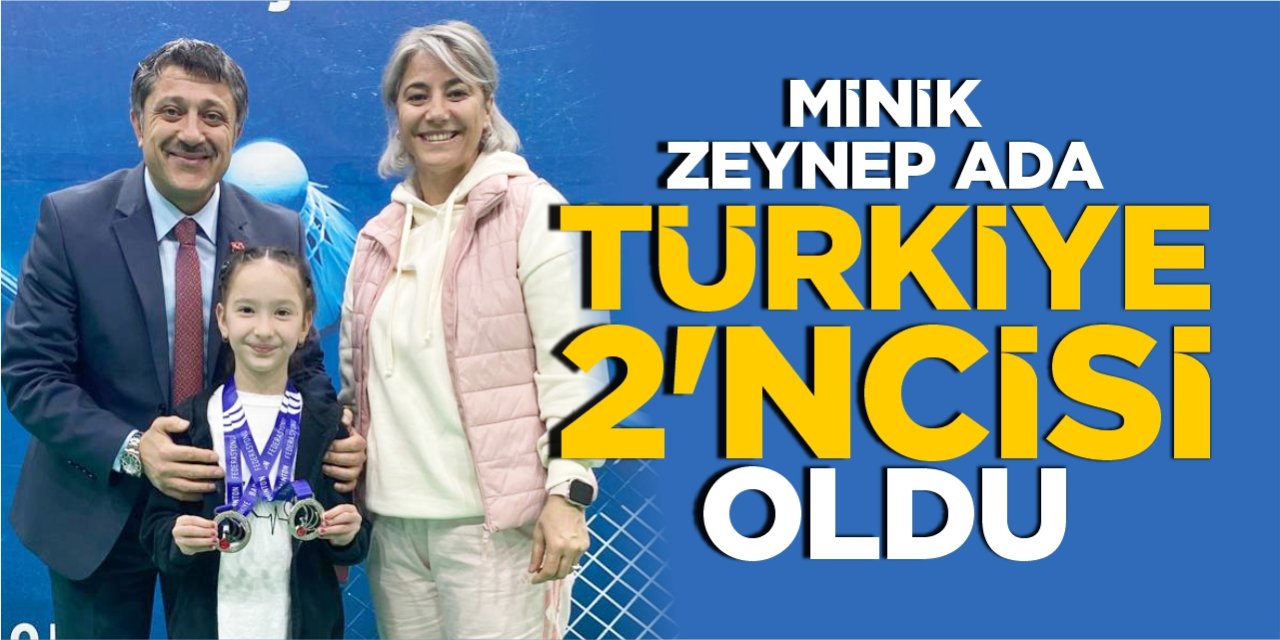 Minik Zeynep Ada, Türkiye 2’ncisi oldu