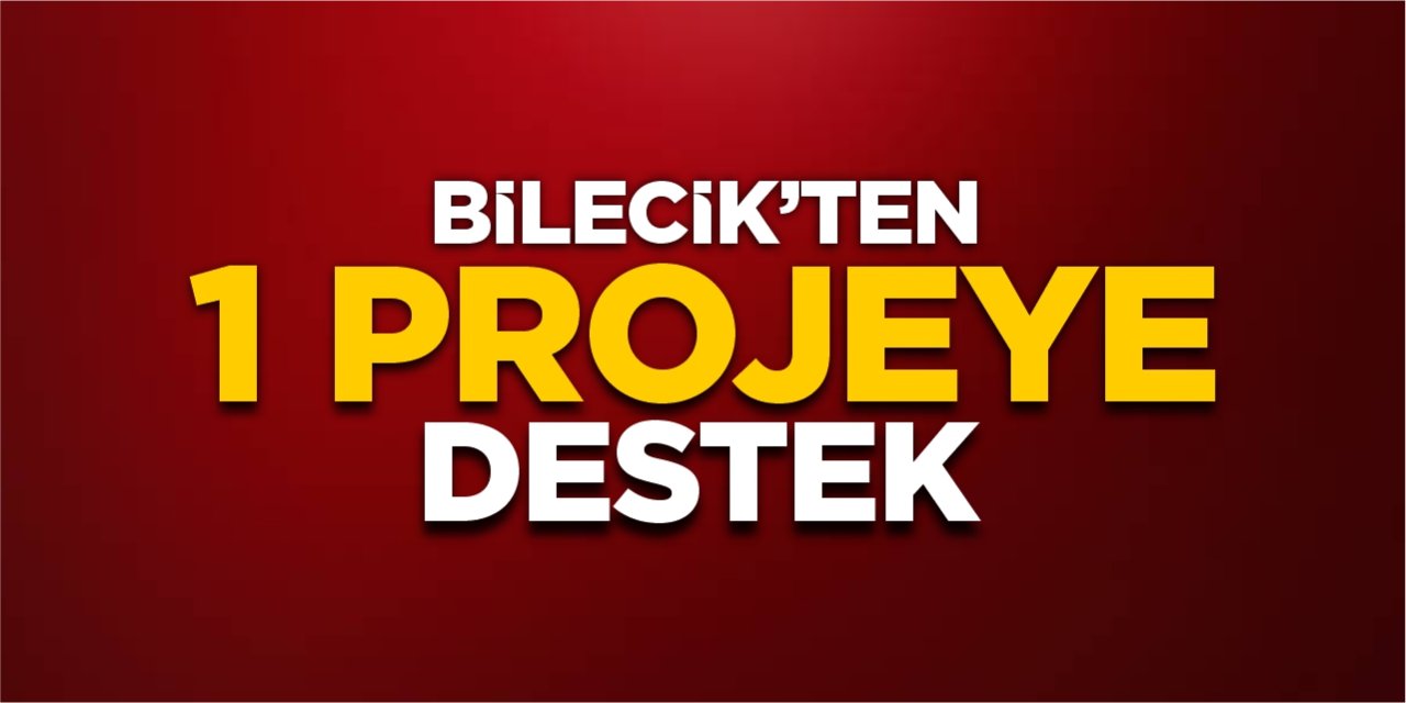 Bilecik’ten 1 projeye destek