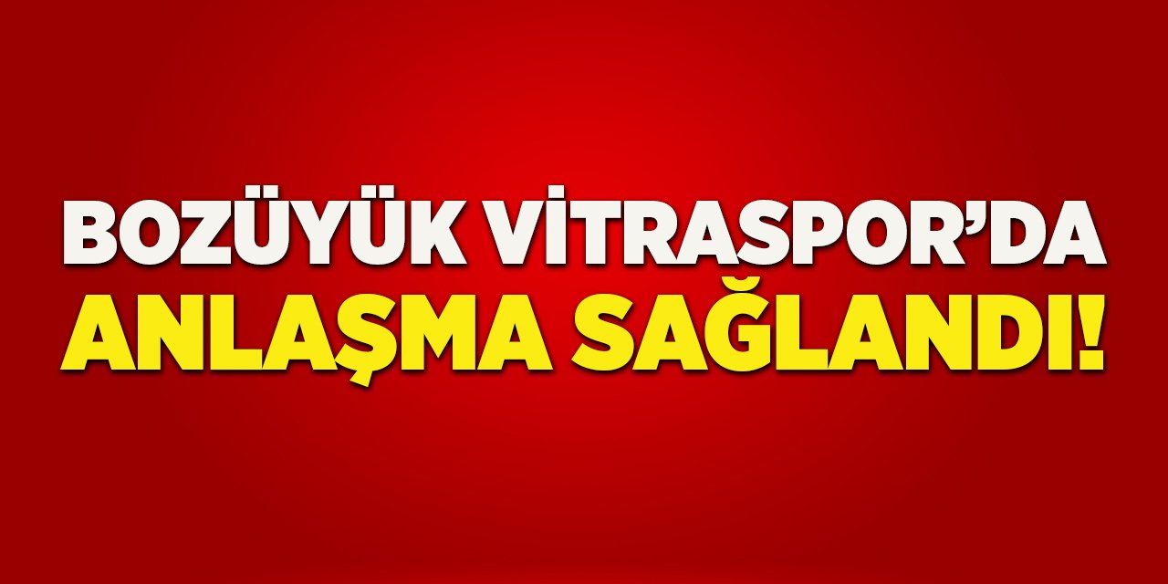 Bozüyük Vitraspor'da Anlaşma Sağlandı