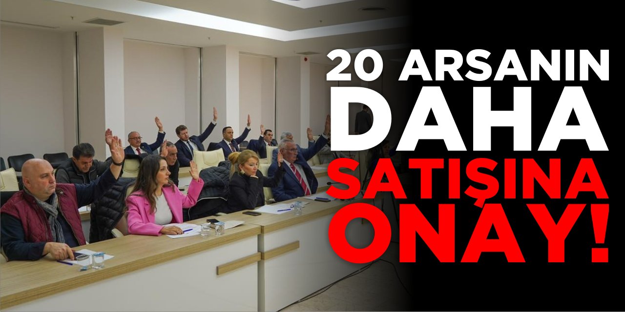 20 arsanın daha satışına onay!