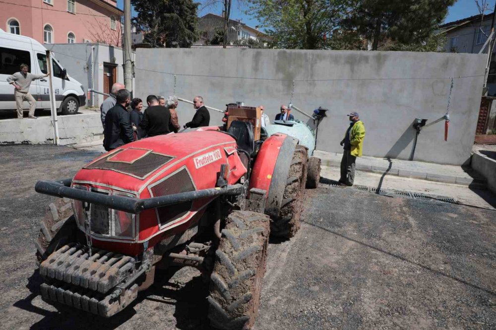 Çiftçiye 300 tonluk sulama havuzu