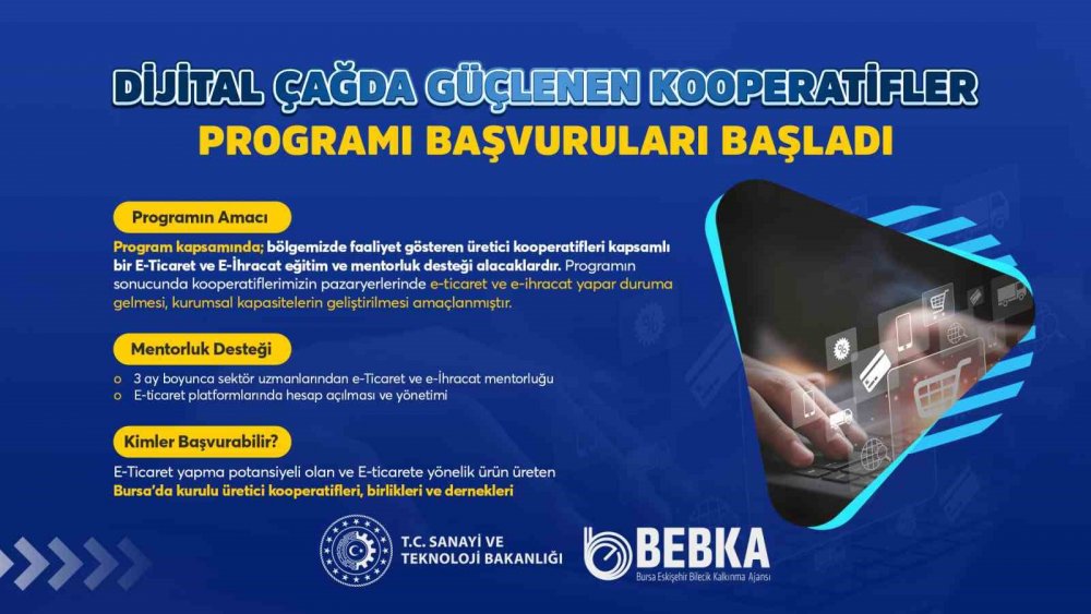 Kooperatifler, BEBKA’nın e-ticaret programıyla büyüyecek