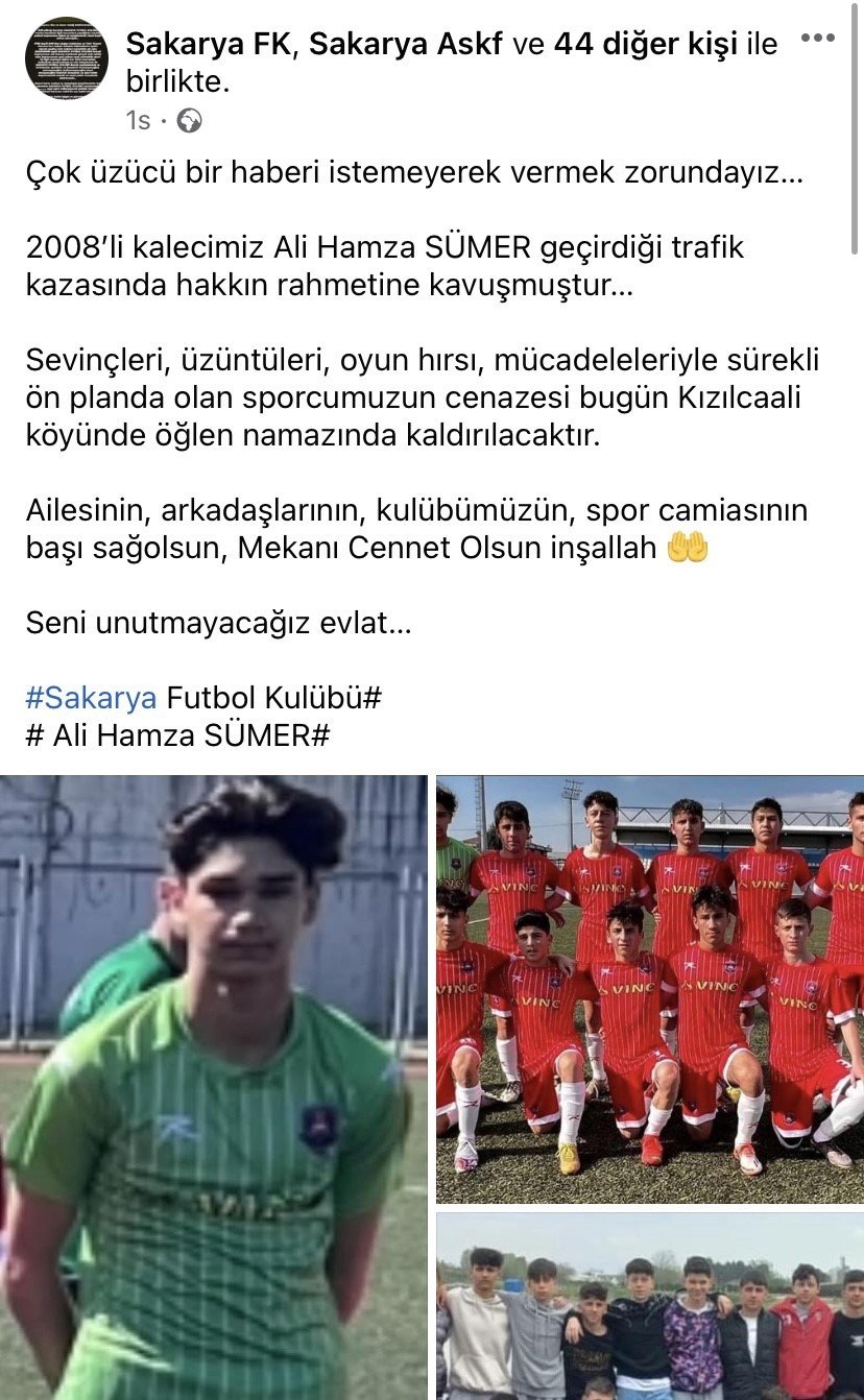 Kazada hayatını kaybetti, son yolculuğuna uğurlandı