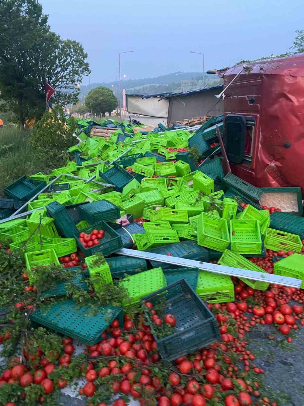 Maddi hasarlı trafik kazası