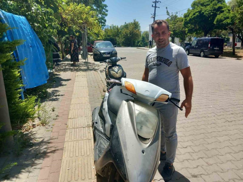 Fabrika önünden çalınan motosiklet bulundu