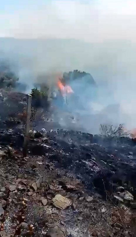 Makilik Alanda Çıkan Yangın Söndürüldü