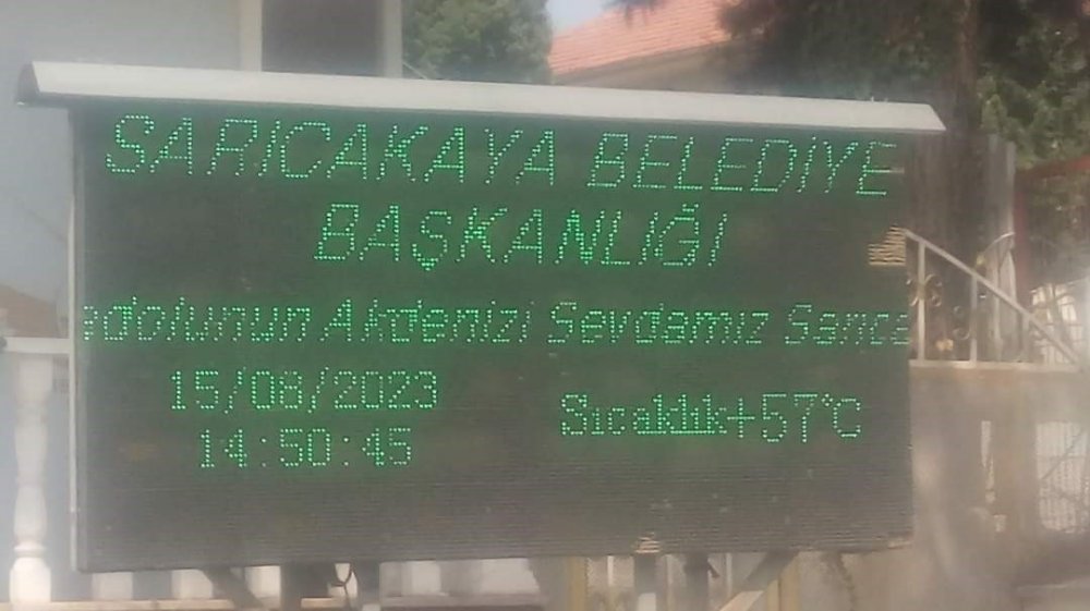 57 Derece Sıcaklığın Resmidir