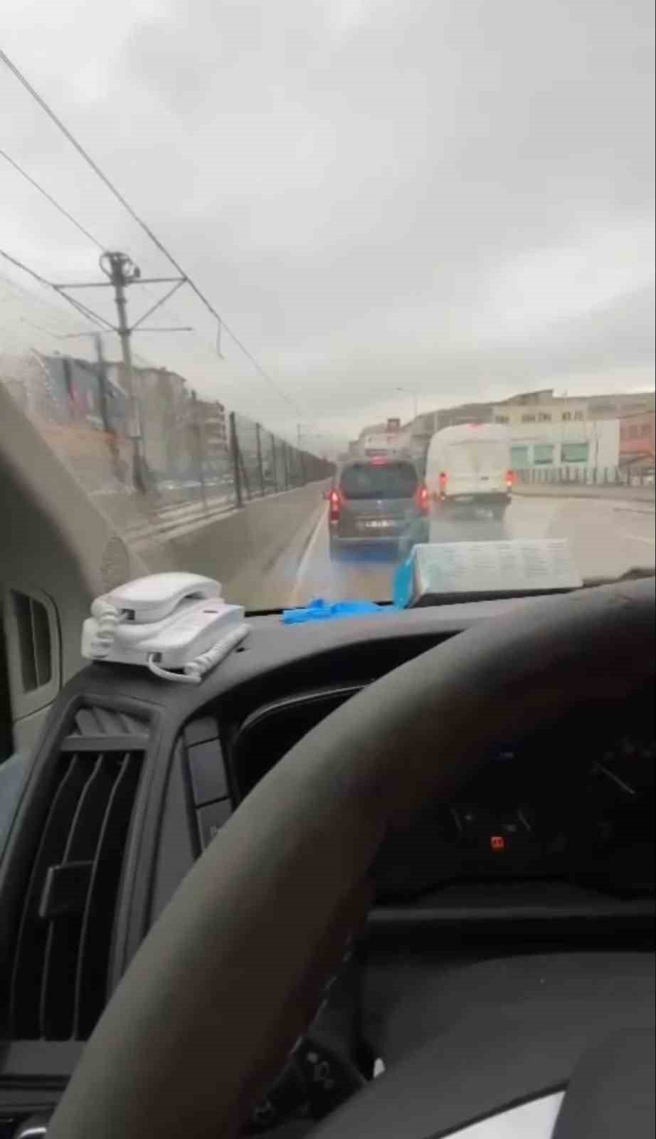 Ambulansa Yol Vermeyen Trafik Magandası Kamerada