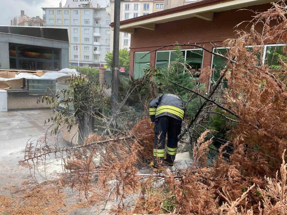 Sokak Lambasından Kaynaklı Yangın Paniğe Neden Oldu