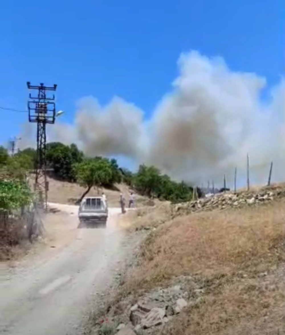 Anız Yangını, Ormana Sıçramadan Kontrol Altına Alındı