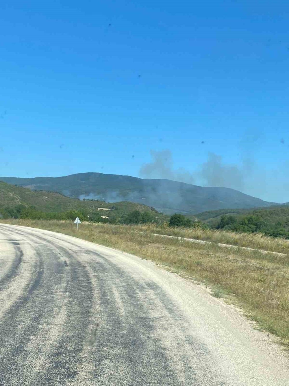 20 Dönümlük Buğday Tarlası Kül Oldu