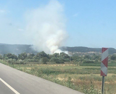 Ekili Alanda Çıkan Yangın Kısa Sürede Söndürüldü