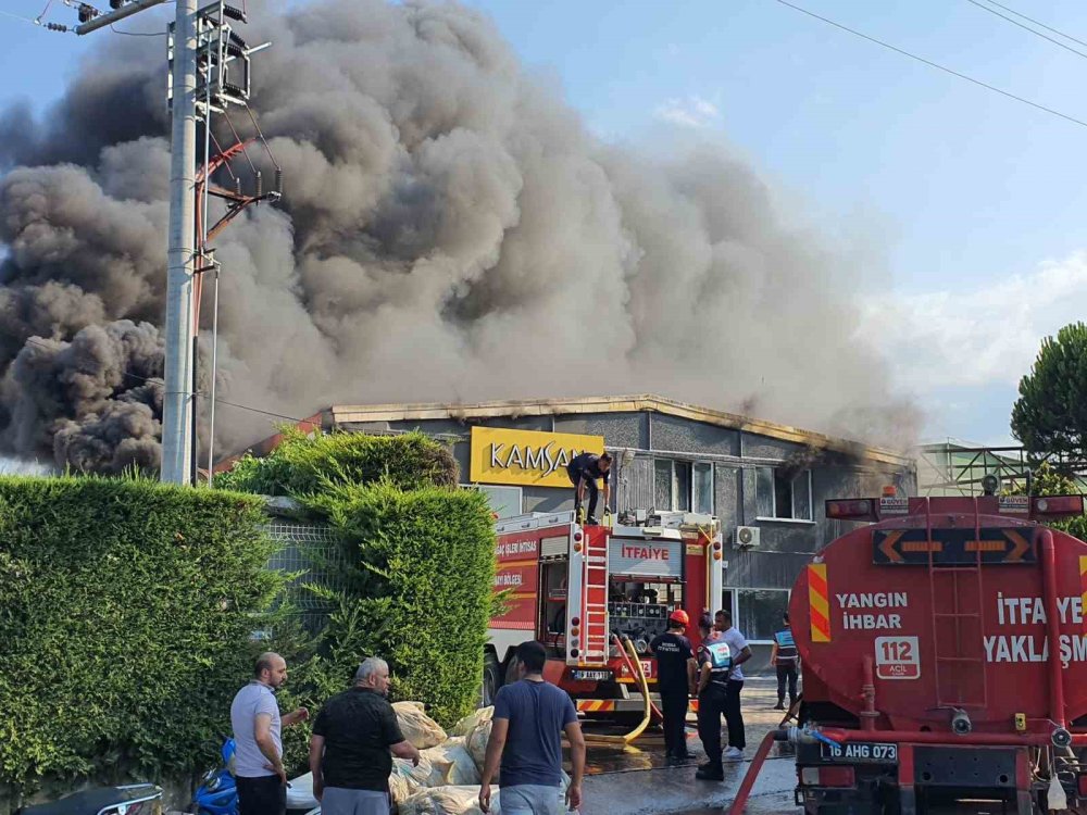 Sandalye Fabrikasında Yangın