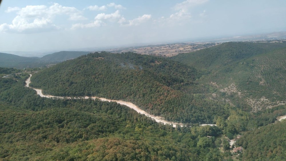 Yıldırım Düşmesi Sonucu Çıkan Orman Yangını Söndürüldü