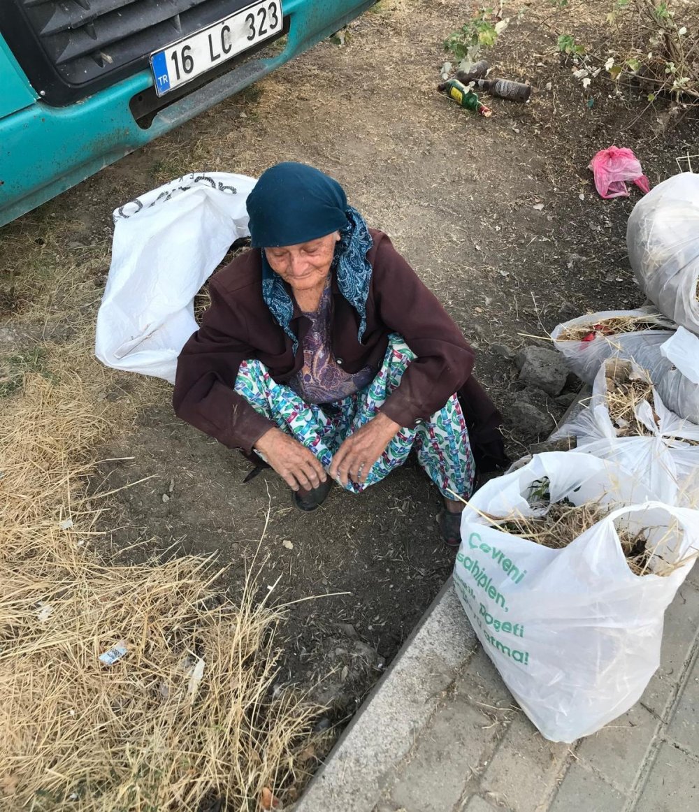 82 Yaşındaki Nefise Teyzeden Örnek Çevre Hareketi