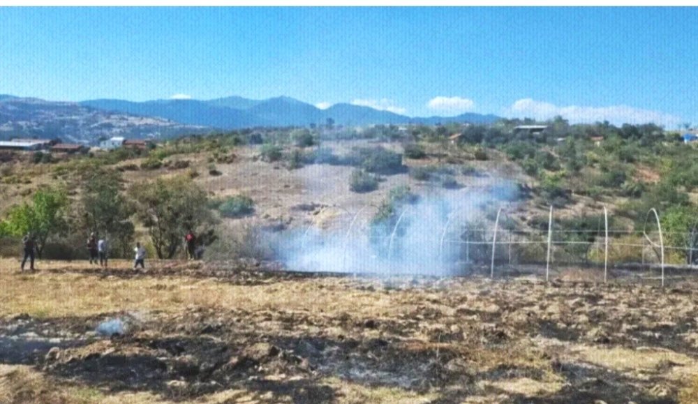 Arazi Yangını Büyümeden Söndürüldü