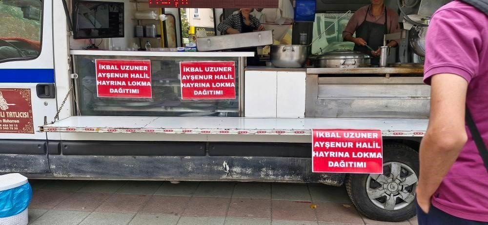 İstanbul'da katledilen kızların hayrına lokma dağıtıldı