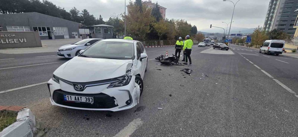 Polisevi Kavşağı’nda Kaza: 1 kişi yaralandı