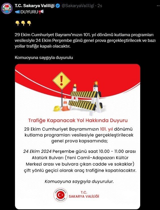 Şehir Merkezinde O Yolu Kullanacaklar Dikkat!