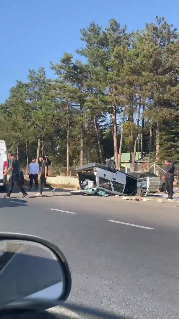 Takla Atan Araçtan Sürücü Sağ Çıktı