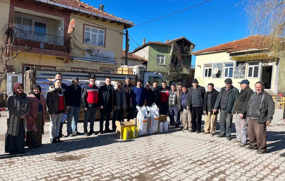 23 Organik Adaçayı Üreticisine Gübre Desteği