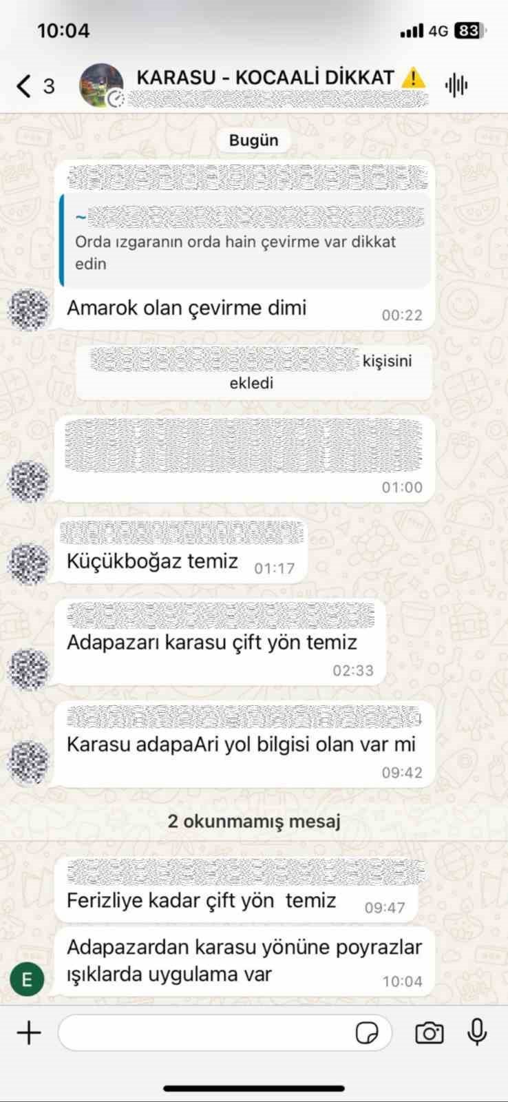 Kurdukları Whatsapp Grubunda Jandarma Ve Polis Uygulama Noktalarını Paylaşıyorlardı