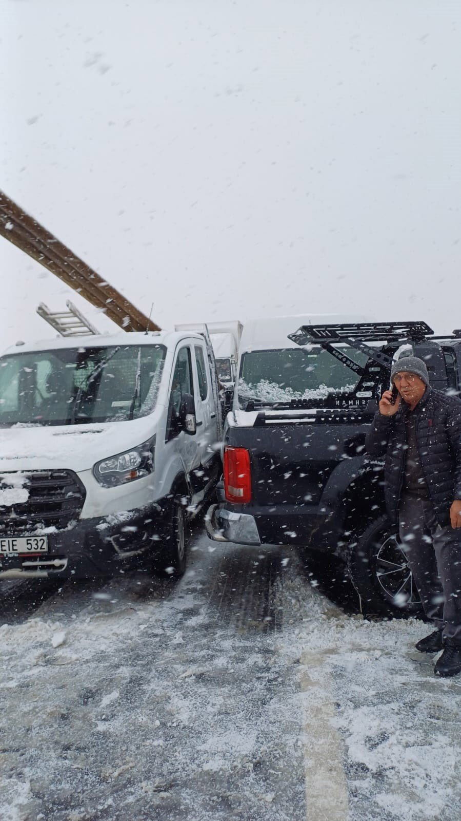 Kar Yağışı D-100’de Kazaları Beraberinde Getirdi